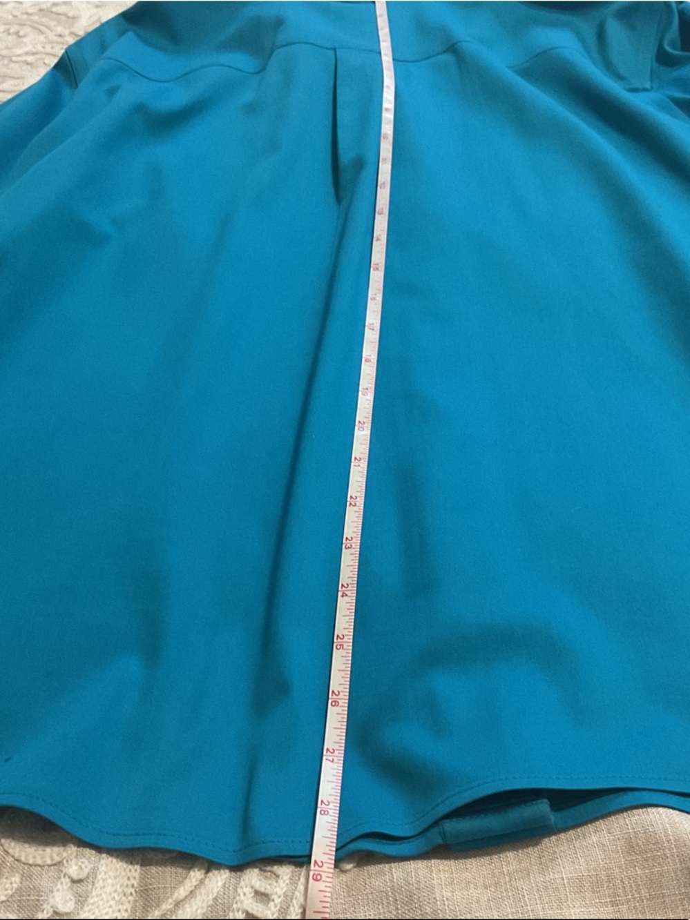 Chico's Vibrant Teal Button-Front Blouse - Picture 9 of 11